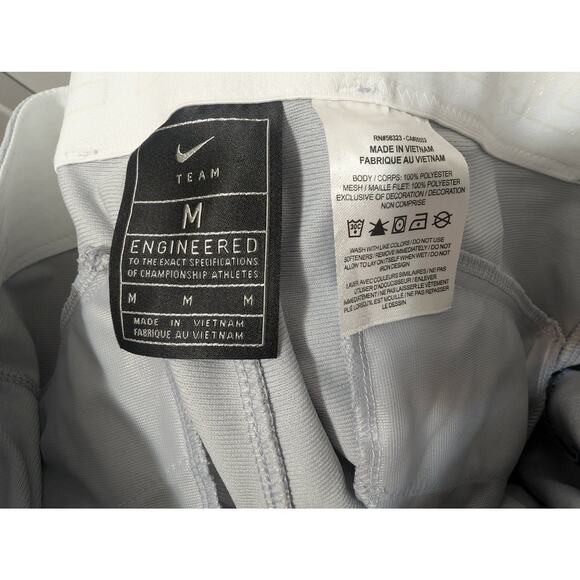 New! Nike Vapor Select High Baseball Pants Mens Size M Grey/Blue Piping - Picture 5 of 5